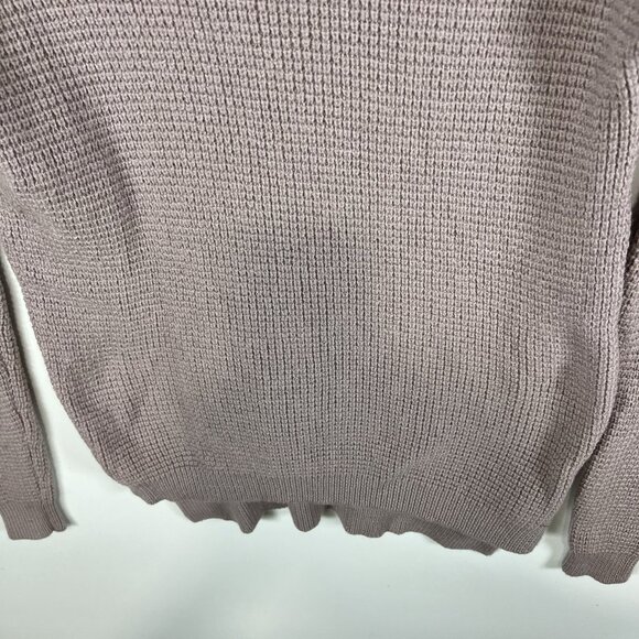 Aritzia x Wilfred Free Sweater Women Small Purple Pink Wool Cropped Italian Yarn - Picture 4 of 6